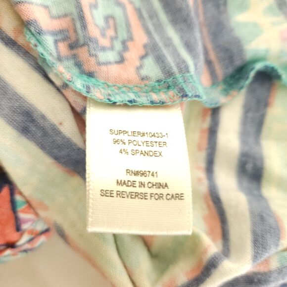 Self Esteem Womens XS X-Small Multicolor Colorful Sleeveless Tank Top - Picture 4 of 7